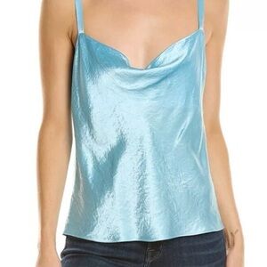 Vince Blue tank cowl top